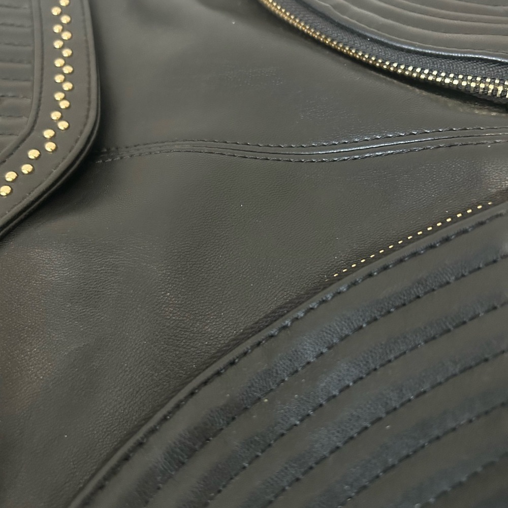 GUESS Black Backpack with Gold Studs - Picture 4 of 6